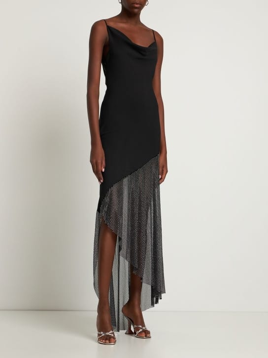 Giuseppe Di Morabito: Asymmetric long dress with crystals