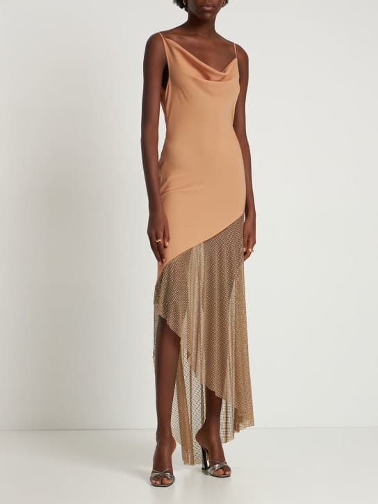 Giuseppe Di Morabito: Asymmetric long dress with crystals