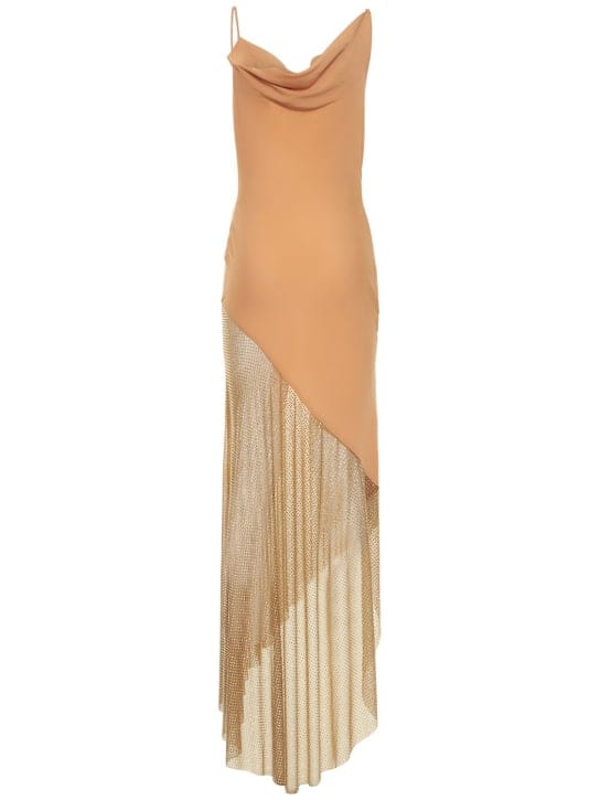 Giuseppe Di Morabito: Asymmetric long dress with crystals