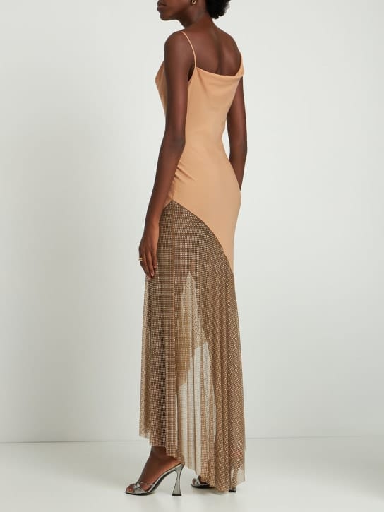 Giuseppe Di Morabito: Asymmetric long dress with crystals