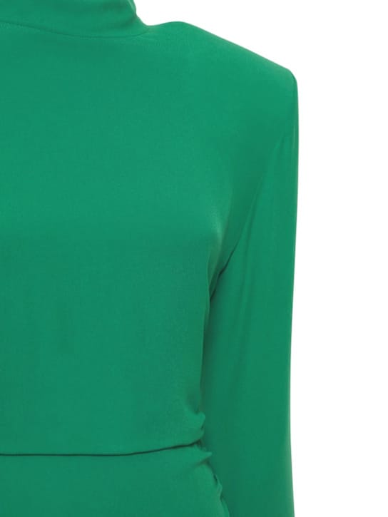 Giuseppe Di Morabito: Midi dress with feather trim
