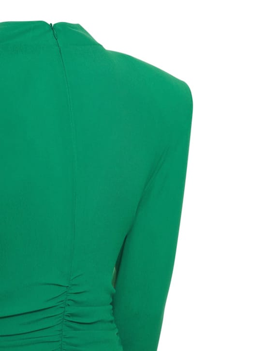 Giuseppe Di Morabito: Midi dress with feather trim