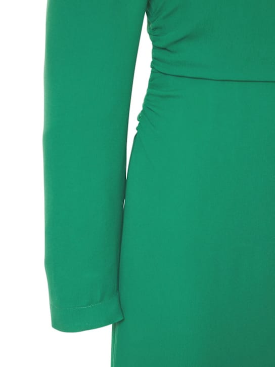 Giuseppe Di Morabito: Midi dress with feather trim