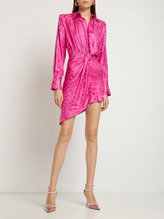 Giuseppe Di Morabito: Draped mini shirt dress