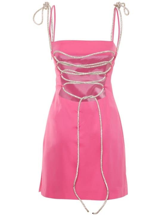 Giuseppe Di Morabito: Mini dress with crystal lace-up back
