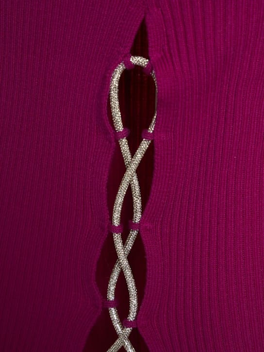 Giuseppe Di Morabito: Ribbed knit maxi dress