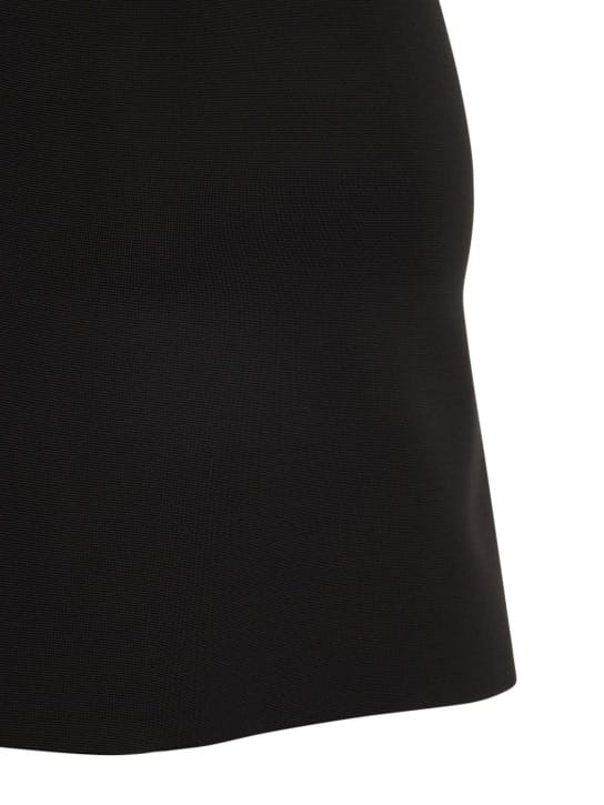 Mach & Mach: Robe courte en jersey à cristaux