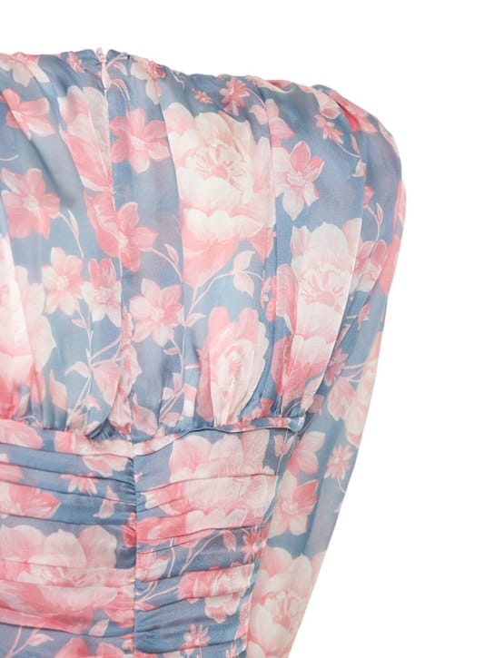 Magda Butrym: Ruched silk mini dress
