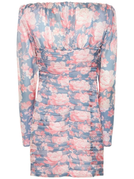 Magda Butrym: Ruched silk mini dress