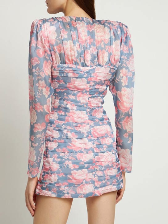 Magda Butrym: Ruched silk mini dress