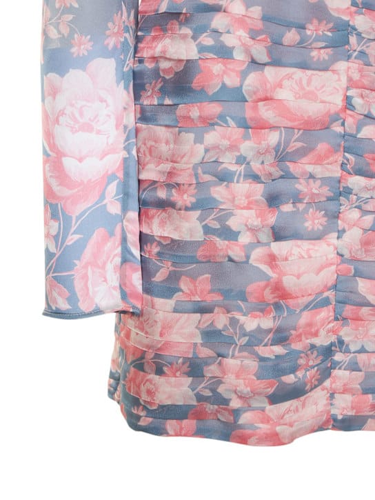 Magda Butrym: Ruched silk mini dress