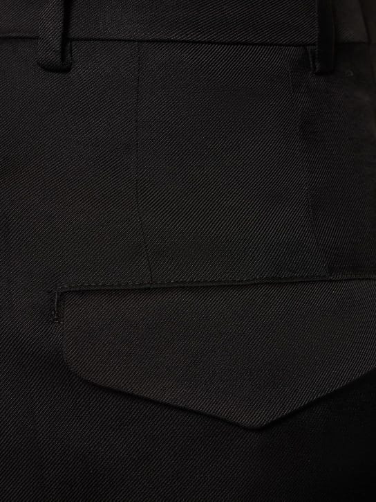 Ann Demeulemeester: Gertie高腰绸缎直筒裤