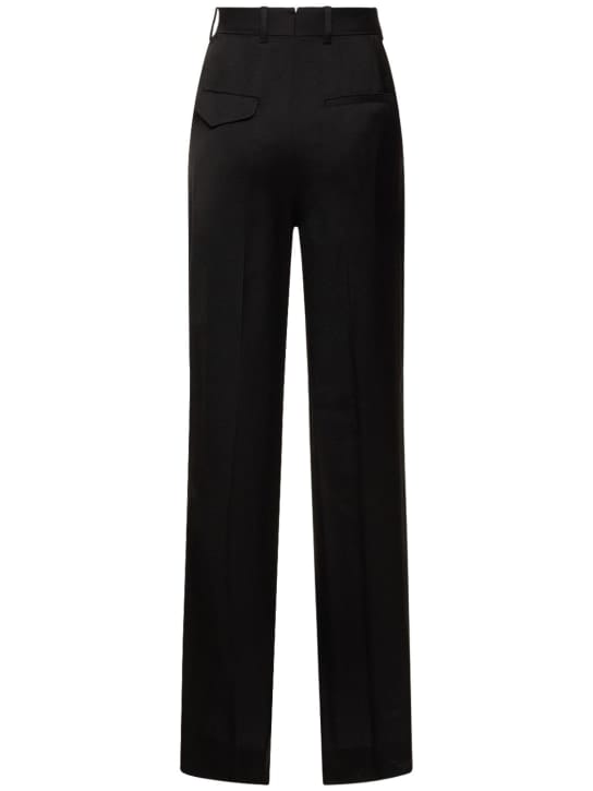Ann Demeulemeester - Gertie高腰绸缎直筒裤