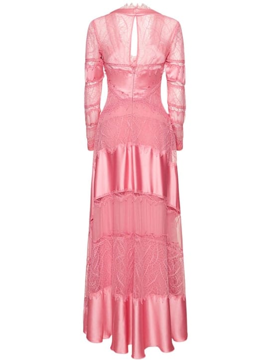Zuhair Murad: Abito lungo in raso con pizzo