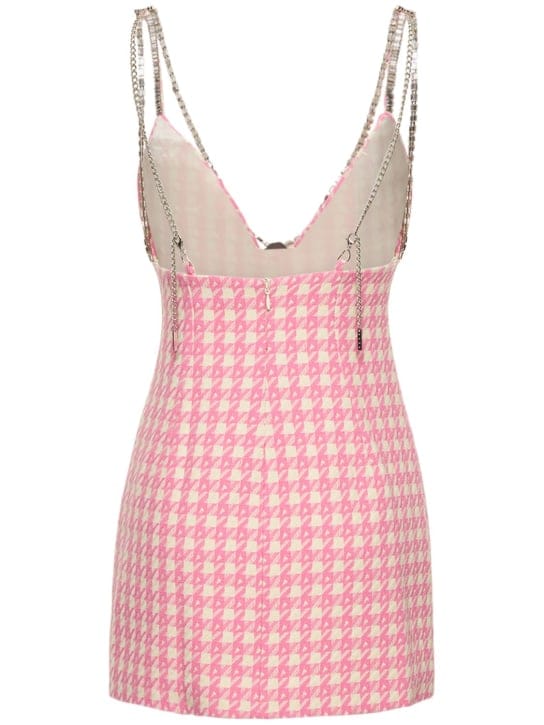 Area: Robe courte en laine mélangée à cristaux
