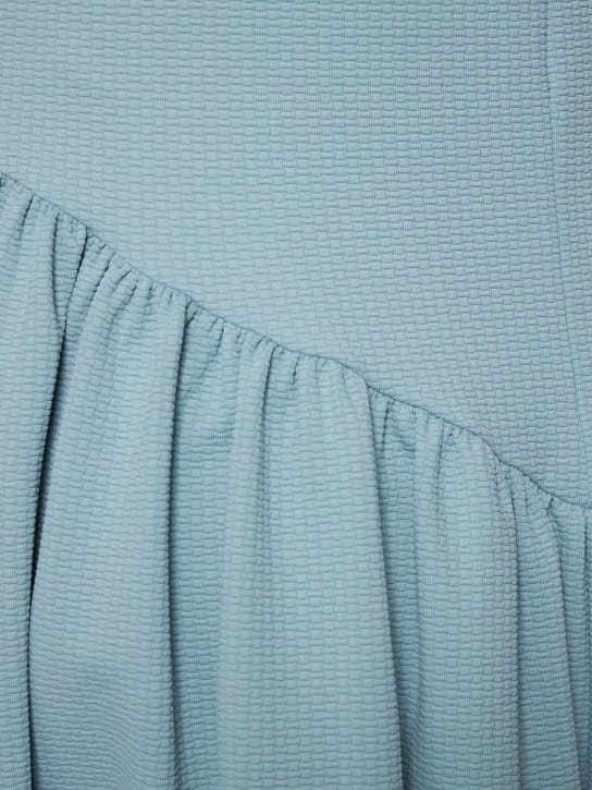 Marysia: Vestido corto acampanado elástico