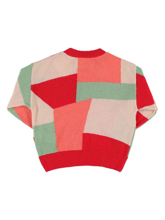 The Animals Observatory: Cardigan in misto cotone color-block