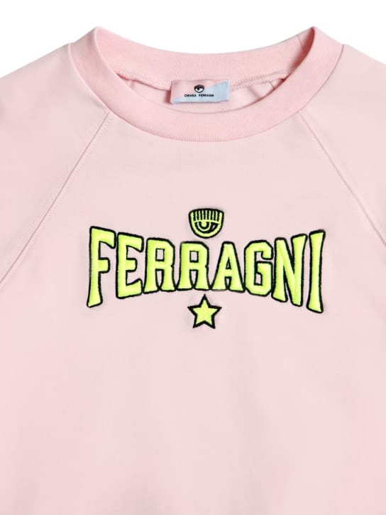 Chiara Ferragni - Logo刺绣棉质卫衣