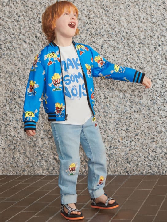 Stella McCartney Kids - Logo科技织物凉鞋