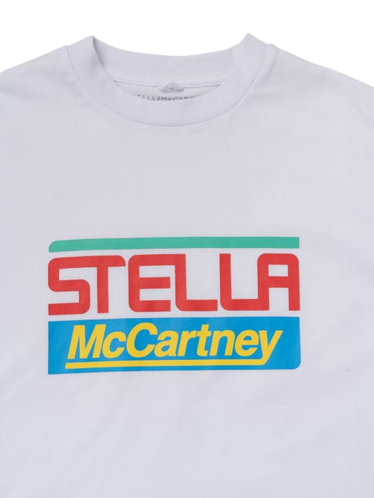 Stella McCartney Kids - Logo印花有机棉T恤