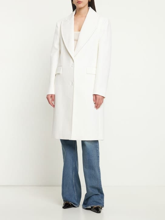 Michael Kors Collection - 棉&亚麻单排扣长款大衣