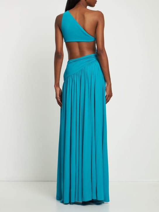 Michael Kors Collection: One-shoulder cut-out maxi dress