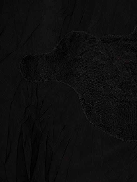 Gauchere: 粘胶纤维绸缎V领上衣
