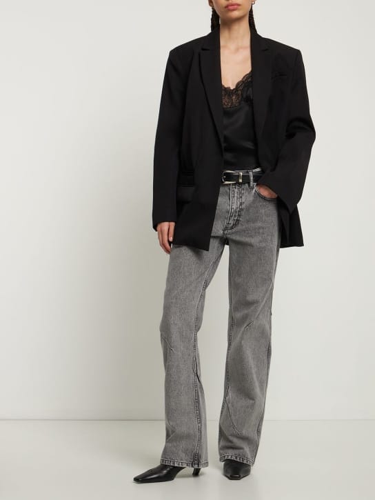 Gauchere - 低腰洗水直筒牛仔裤