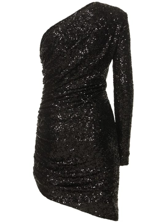Michael Kors Collection: One-shoulder sequined mini dress