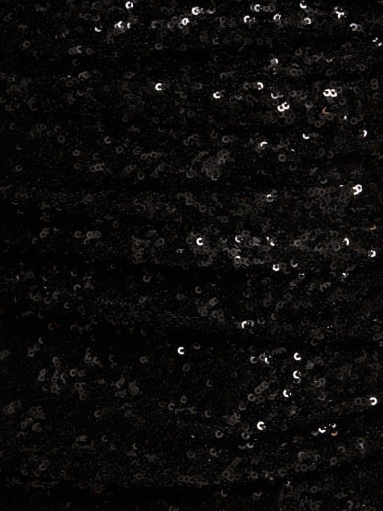 Michael Kors Collection: One-shoulder sequined mini dress