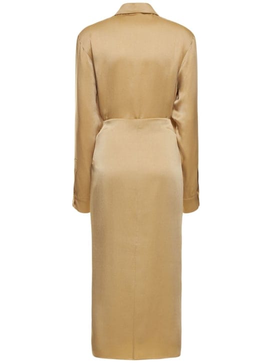 Michael Kors Collection: Knotted midi shirt dress
