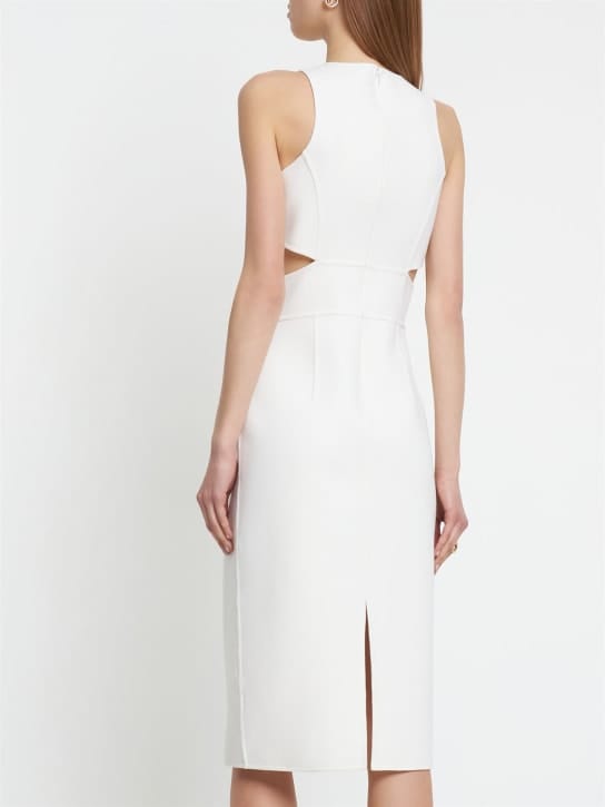 Michael Kors Collection: Wool midi dress with cutouts