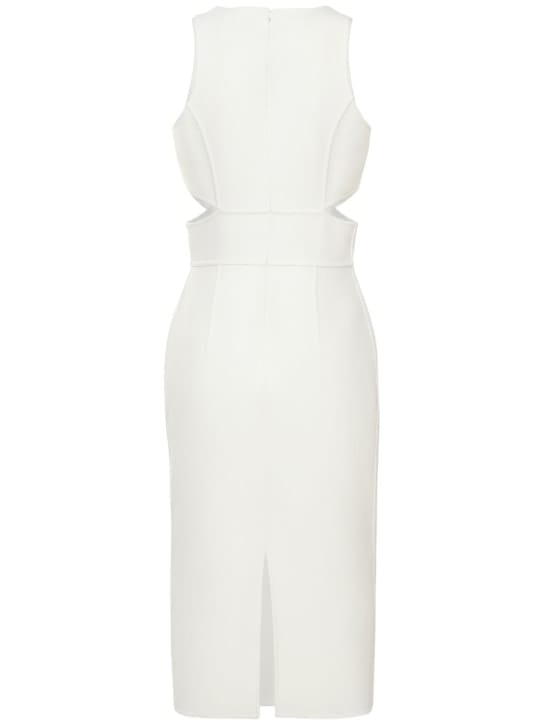 Michael Kors Collection: Wool midi dress with cutouts