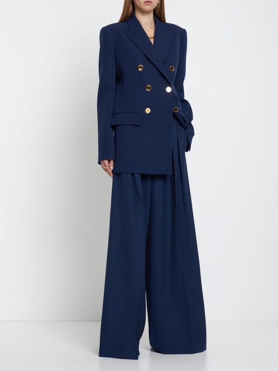 Michael Kors Collection - 羊毛华达呢阔腿裤