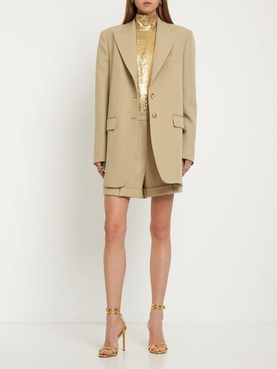Michael Kors Collection - Serge初剪羊毛单排扣西服夹克
