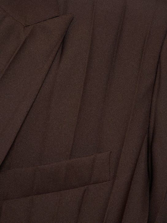 Valentino: 打褶双排扣夹克