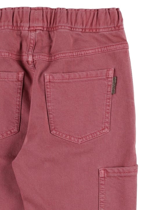 Brunello Cucinelli: Crispy棉质裤子