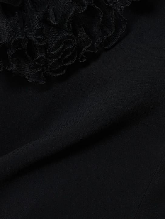 Giambattista Valli: One-shoulder gown with ruffles