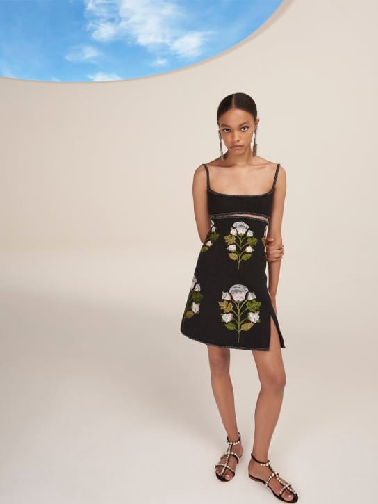 Giambattista Valli: Embroidered cotton mini dress