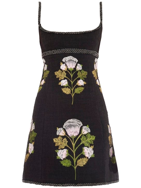 Giambattista Valli: Embroidered cotton mini dress