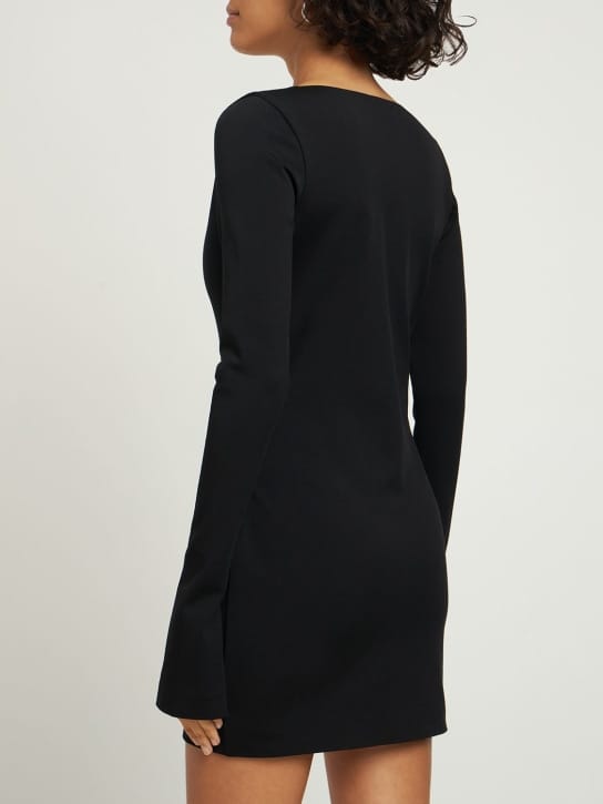 16arlington: Cutout detail jersey mini dress