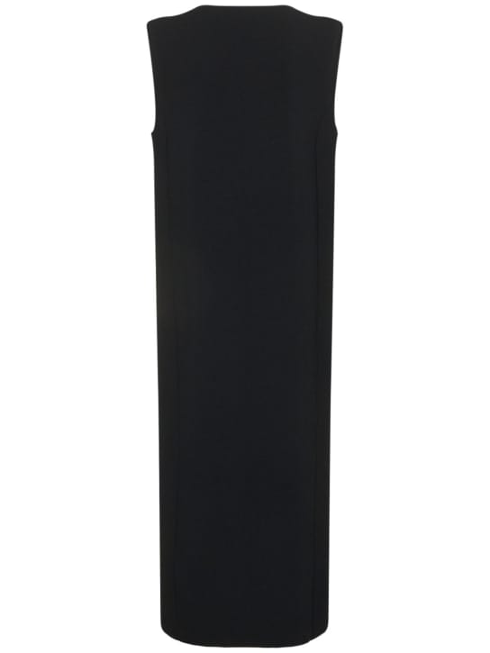 Jil Sander: Vestido largo sin mangas con escote en V