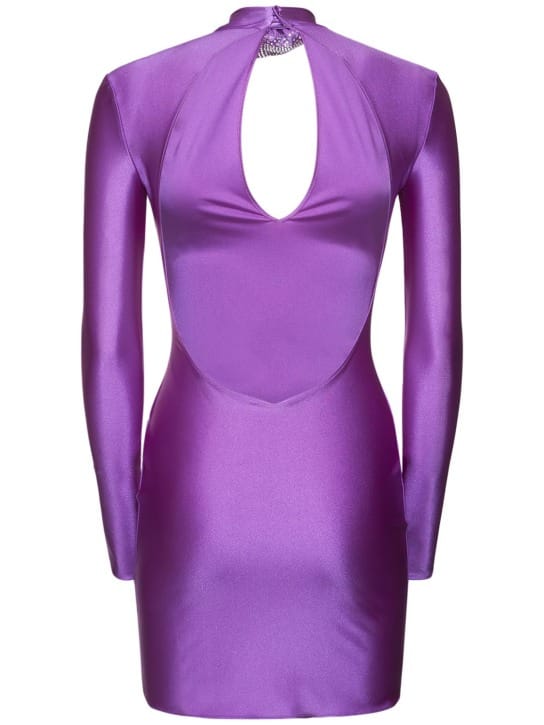 Giuseppe Di Morabito: Mini dress with floral appliqu 