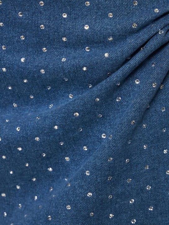 Giuseppe Di Morabito: Denim mini dress with crystals