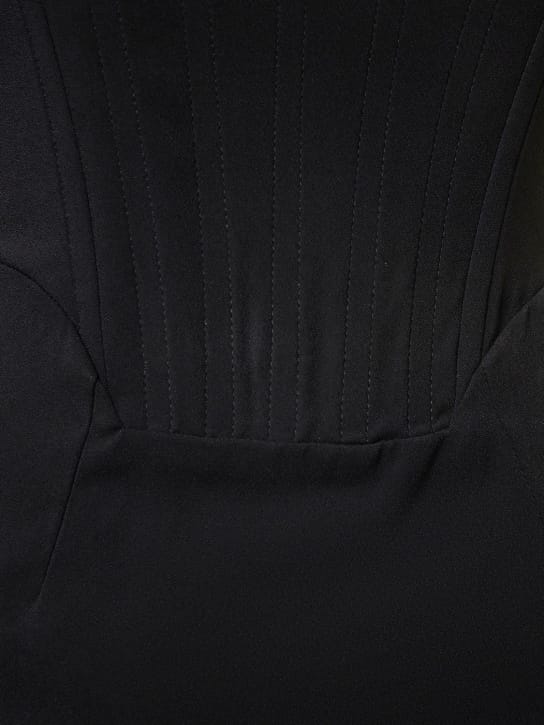 Giuseppe Di Morabito: Vestido corto bustier con escote cuadrado