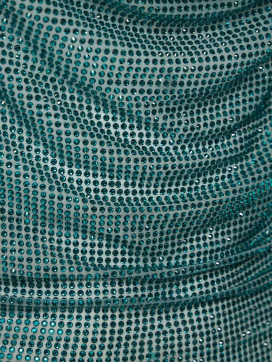 Giuseppe Di Morabito: Halterneck mini dress with crystals
