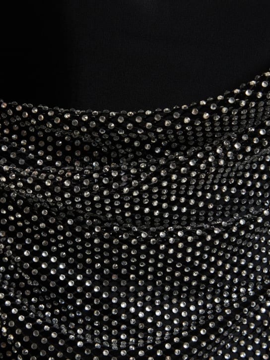 Giuseppe Di Morabito: Mini dress with crystals and draping