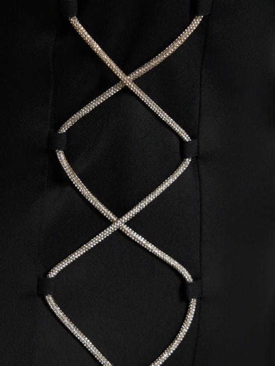 Giuseppe Di Morabito: Short dress with crystal lacing