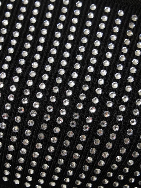 Giuseppe Di Morabito: Ribbed knit dress with crystals