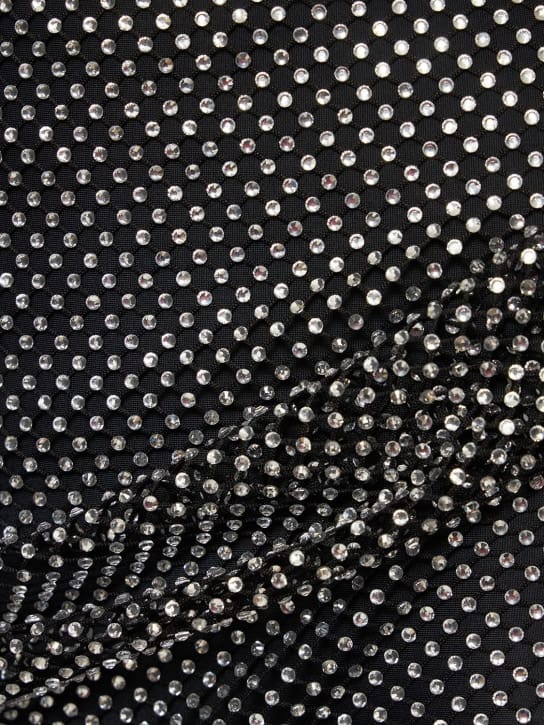 Giuseppe Di Morabito: Crystal-embellished mesh maxi dress